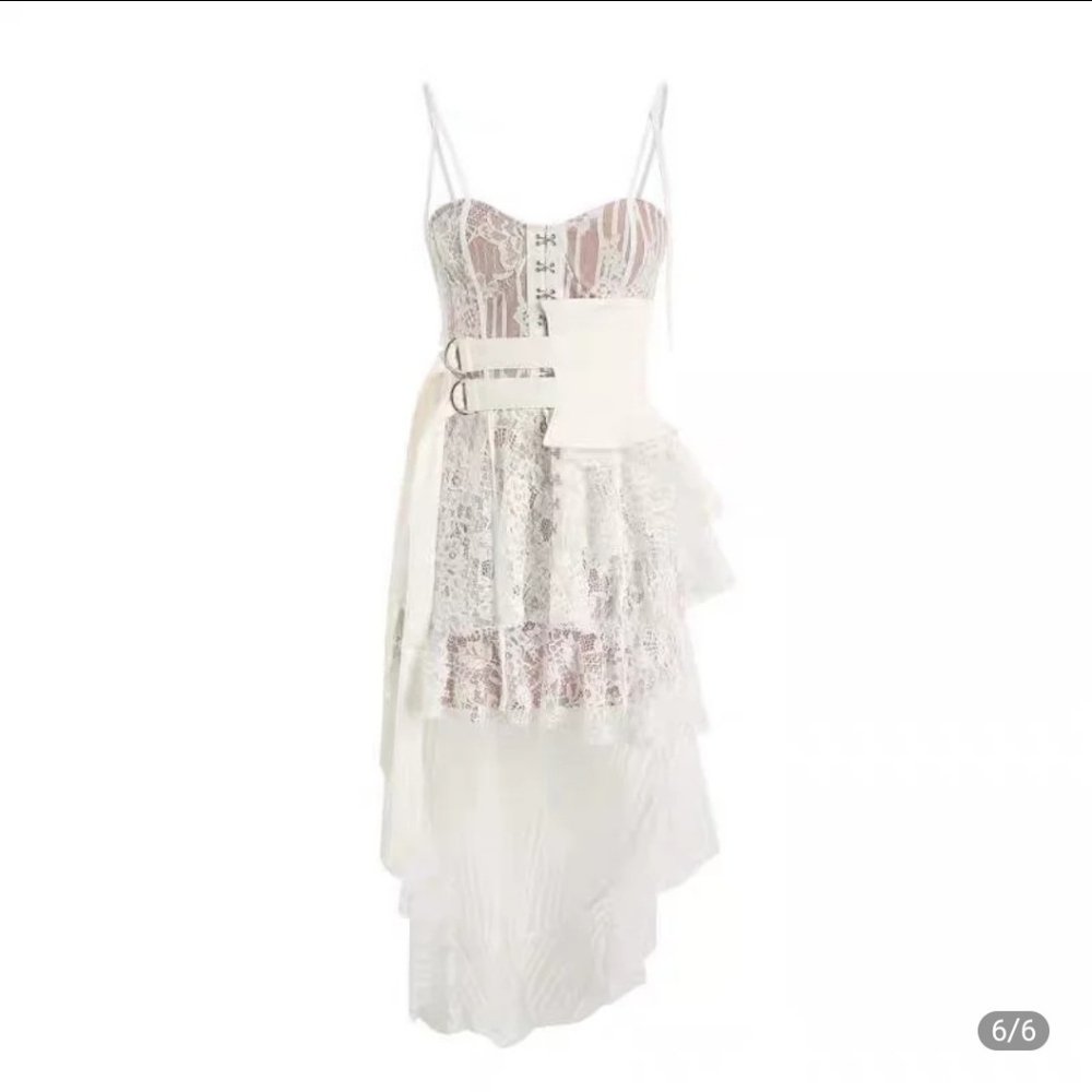 High Low Sea Cave Corset Dress - Picture 4 of 5